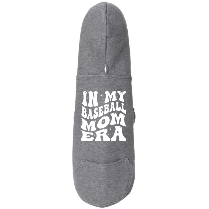 In My Baseball Mom Era Groovy Doggie 3-End Fleece Hoodie