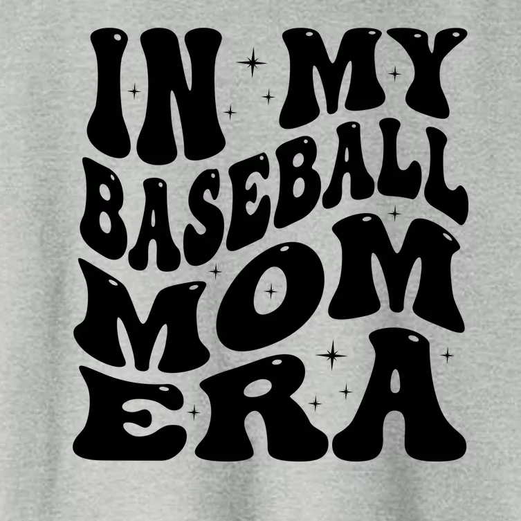 In My Baseball Mom Era Groovy Women's Crop Top Tee