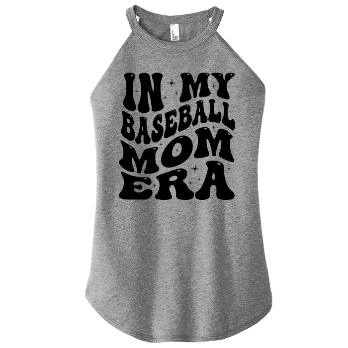 In My Baseball Mom Era Groovy Women’s Perfect Tri Rocker Tank