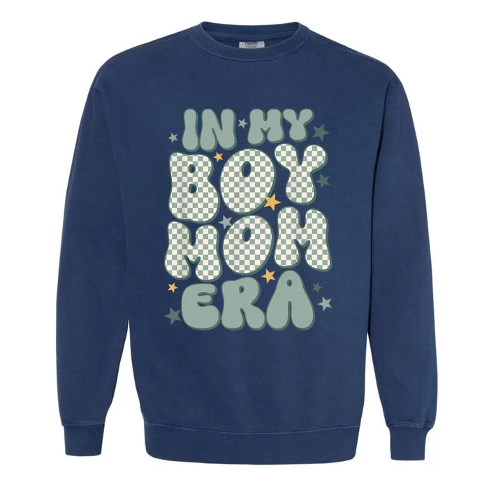 In My Boy Mom Era Garment-Dyed Sweatshirt