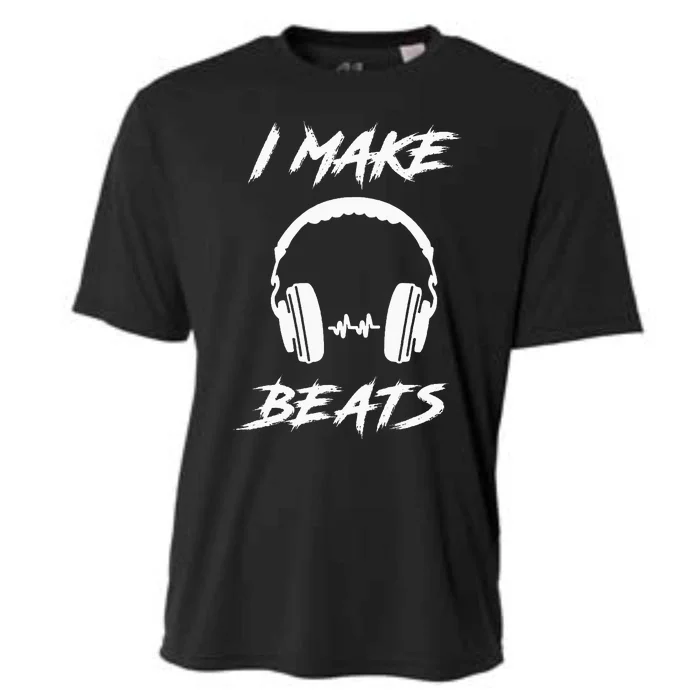 I Make Beats Beat Pad Dj Audio Music Producer Gift Cooling Performance Crew T-Shirt