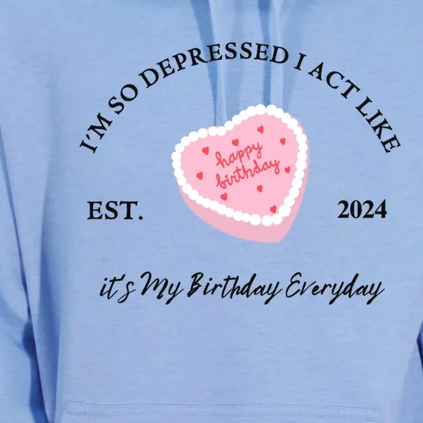 Its My Birthday Everyday Est 2024 Ttpd Unisex Surf Hoodie