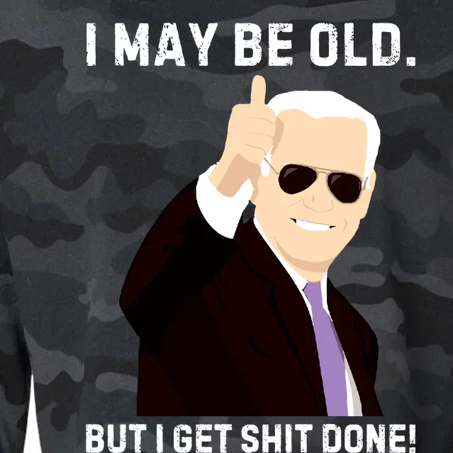 I May Be Old But I Get Shit Done Cropped Pullover Crew