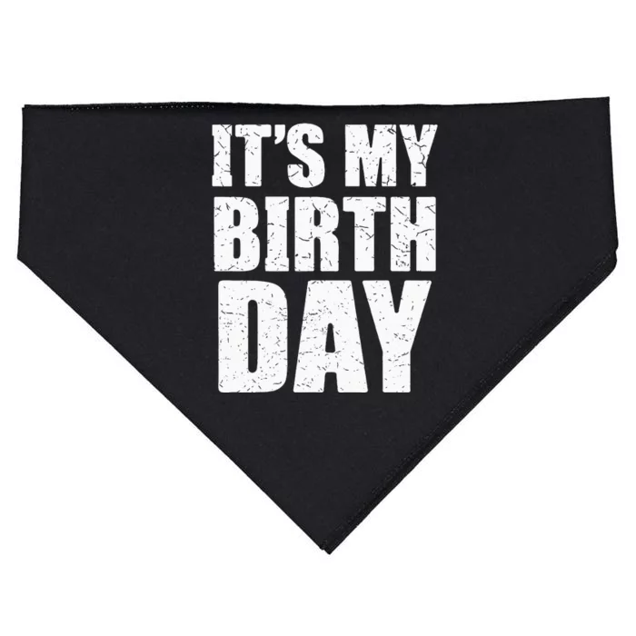 Its My Birthday Kids Birthday Party Theme USA-Made Doggie Bandana