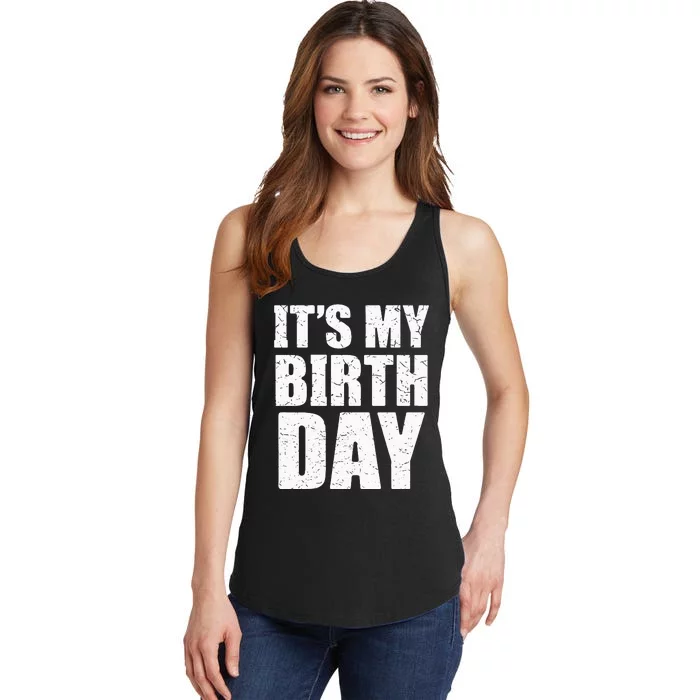 Its My Birthday Kids Birthday Party Theme Ladies Essential Tank