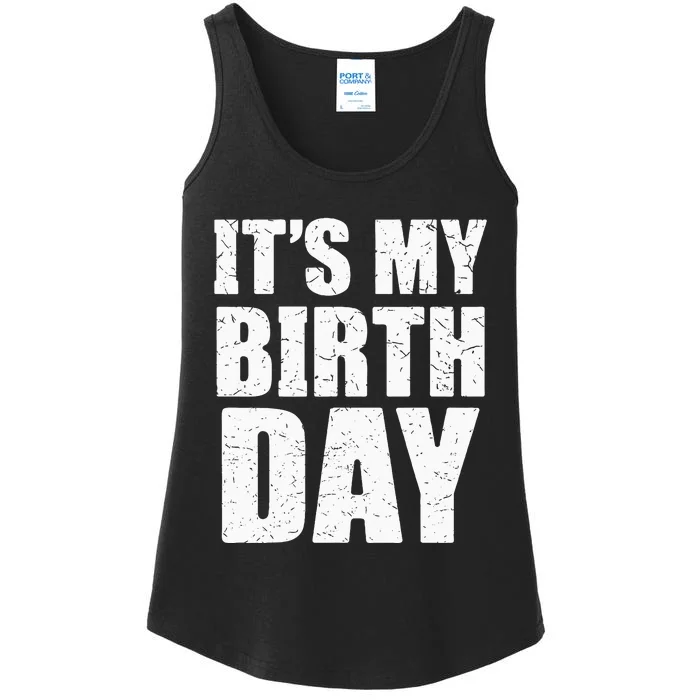 Its My Birthday Kids Birthday Party Theme Ladies Essential Tank