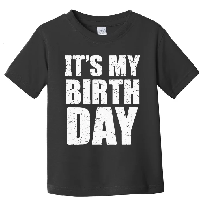 Its My Birthday Kids Birthday Party Theme Toddler T-Shirt