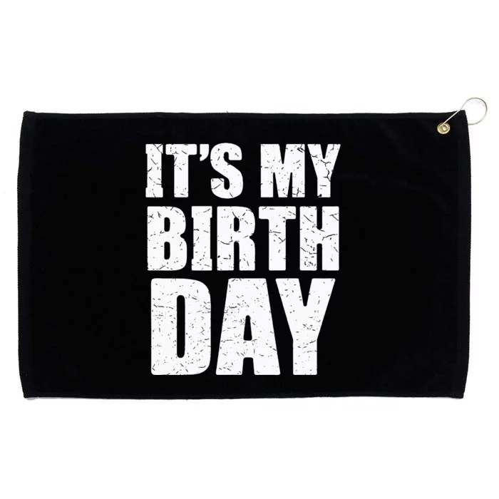 Its My Birthday Kids Birthday Party Theme Grommeted Golf Towel