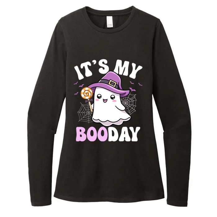 Its My Boo Day Cute Ghost Halloween Birthday Boy Girl Kids Womens CVC Long Sleeve Shirt