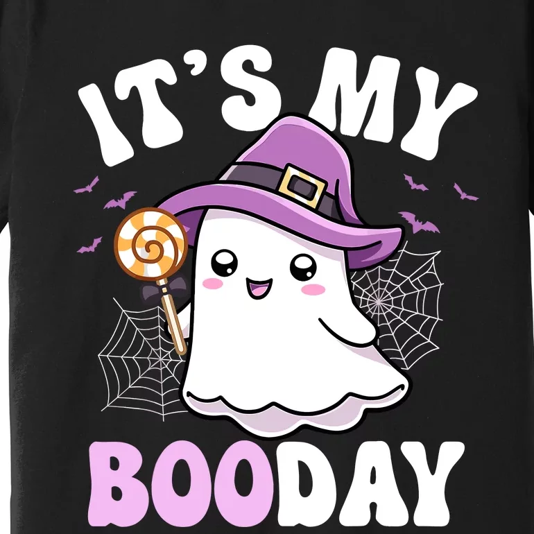 Its My Boo Day Cute Ghost Halloween Birthday Boy Girl Kids Premium T-Shirt