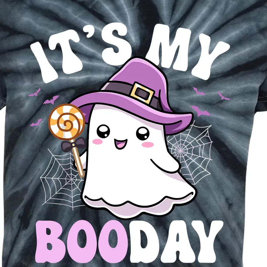 Its My Boo Day Cute Ghost Halloween Birthday Boy Girl Kids Kids Tie-Dye T-Shirt