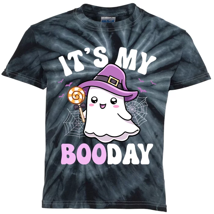 Its My Boo Day Cute Ghost Halloween Birthday Boy Girl Kids Kids Tie-Dye T-Shirt