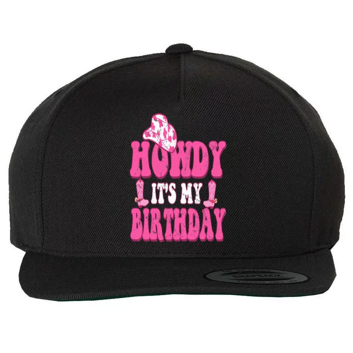 Its My Birthday Howdy Western Retro Cowboy Hat Wool Snapback Cap