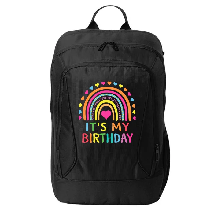 ItS My Birthday For Wo Teens Girl Gift Rainbow City Backpack