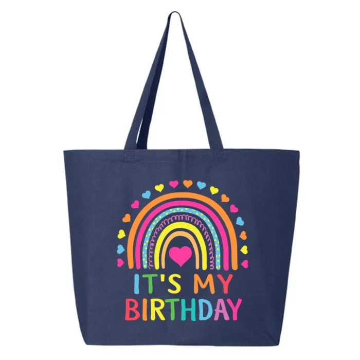 ItS My Birthday For Wo Teens Girl Gift Rainbow 25L Jumbo Tote