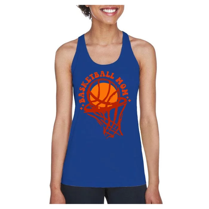 In My Basketball Mom Era Basketball Lover Mom Basketball Gift Women's Racerback Tank