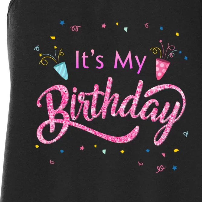 It's My Birthday Tee Women's Racerback Tank