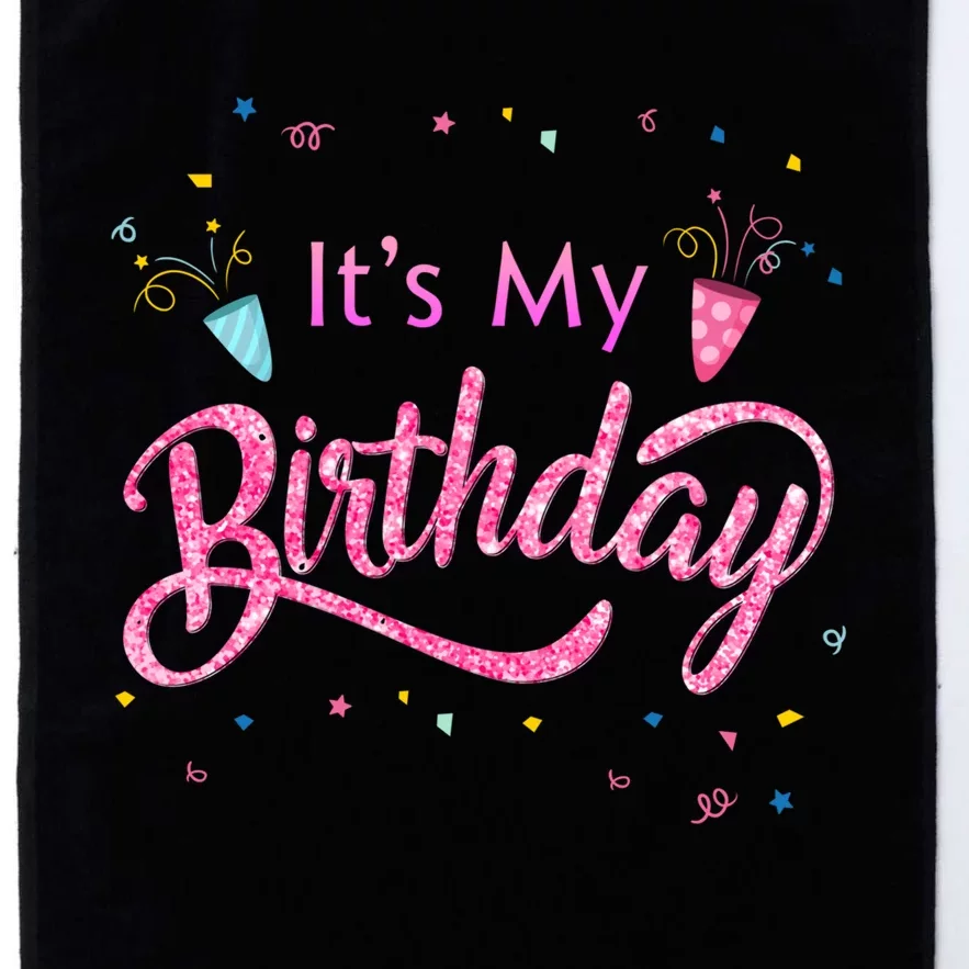 It's My Birthday Tee Platinum Collection Golf Towel