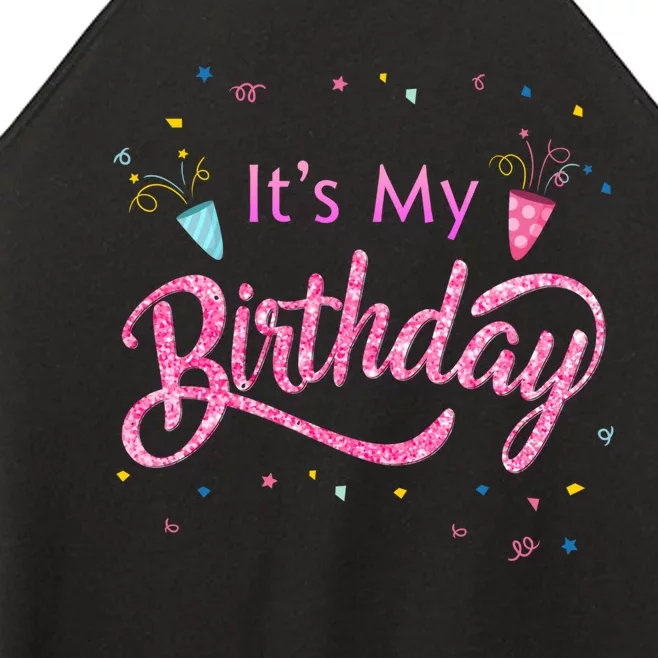 It's My Birthday Tee Women’s Perfect Tri Rocker Tank