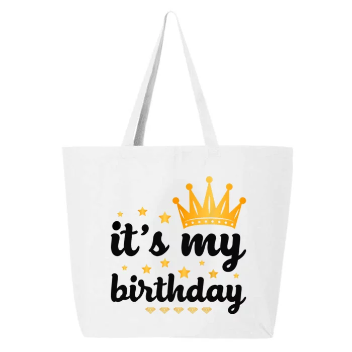 It's My Birthday for Wo, Teens, Girl, Black & Gold 25L Jumbo Tote