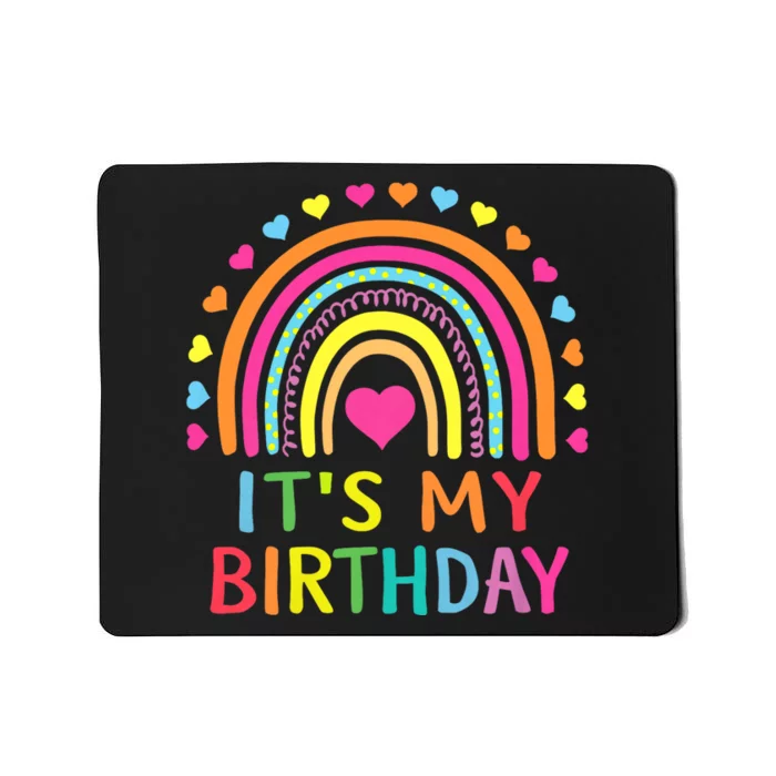 Its My Birthday Rainbow Mousepad