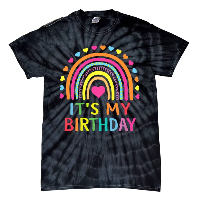 Its My Birthday Rainbow Tie-Dye T-Shirt