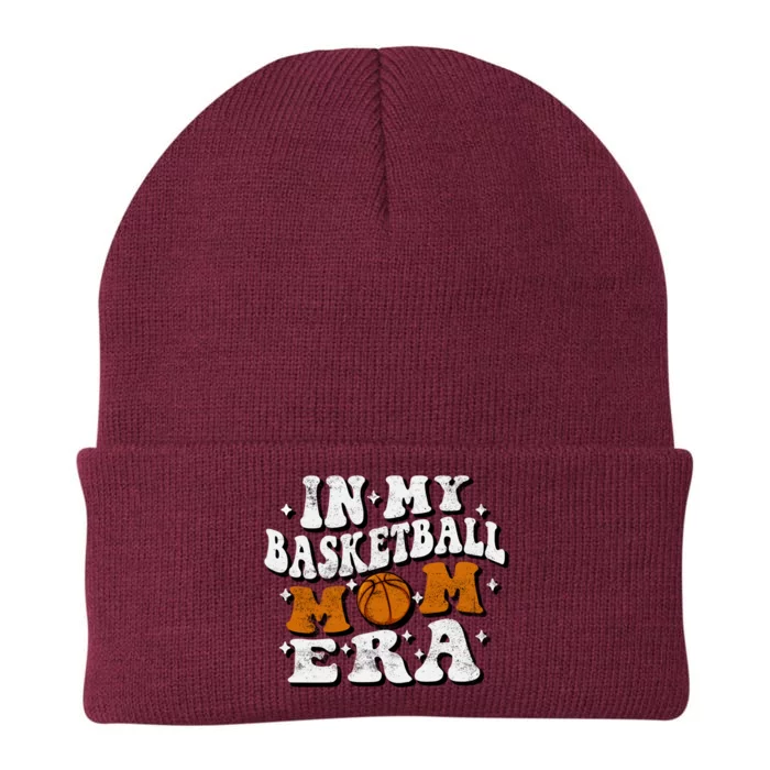 In My Basketball Mom Era Funny Lover Mom Basketball Player Gift Knit Cap Winter Beanie