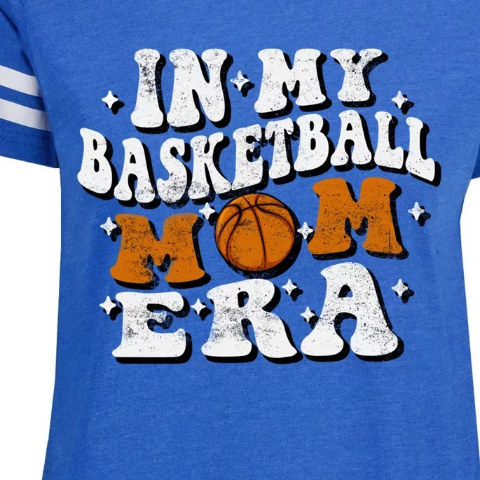 In My Basketball Mom Era Funny Lover Mom Basketball Player Gift Enza Ladies Jersey Football T-Shirt