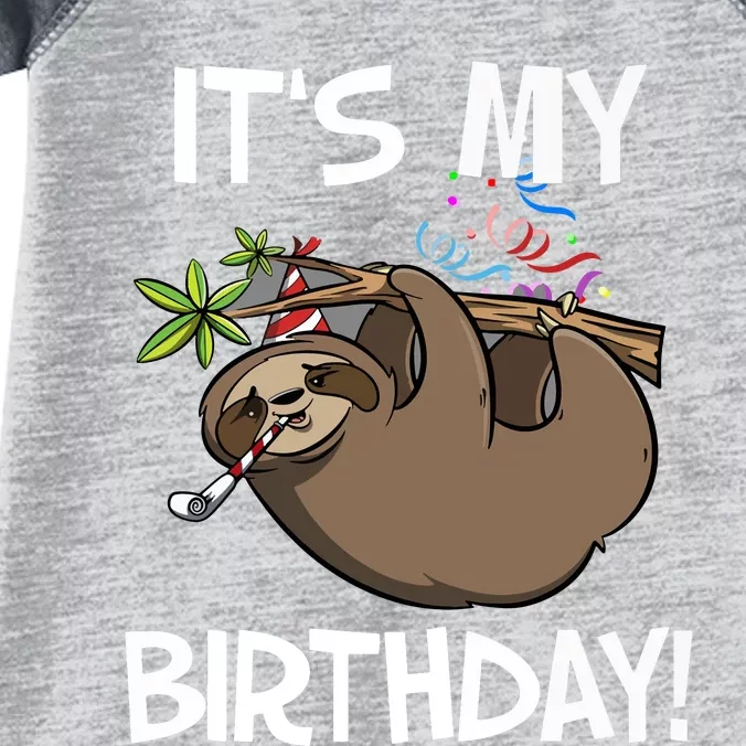 It's My Birthday Cute Sloth Party Outfit Infant Baby Jersey Bodysuit