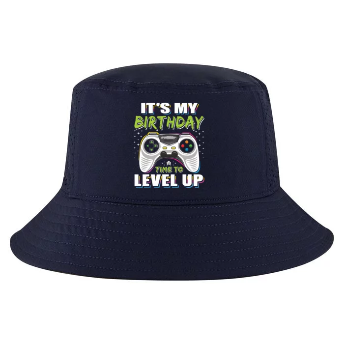 Its My Birthday Boy Time To Level Up Video Game Gift Cool Comfort Performance Bucket Hat