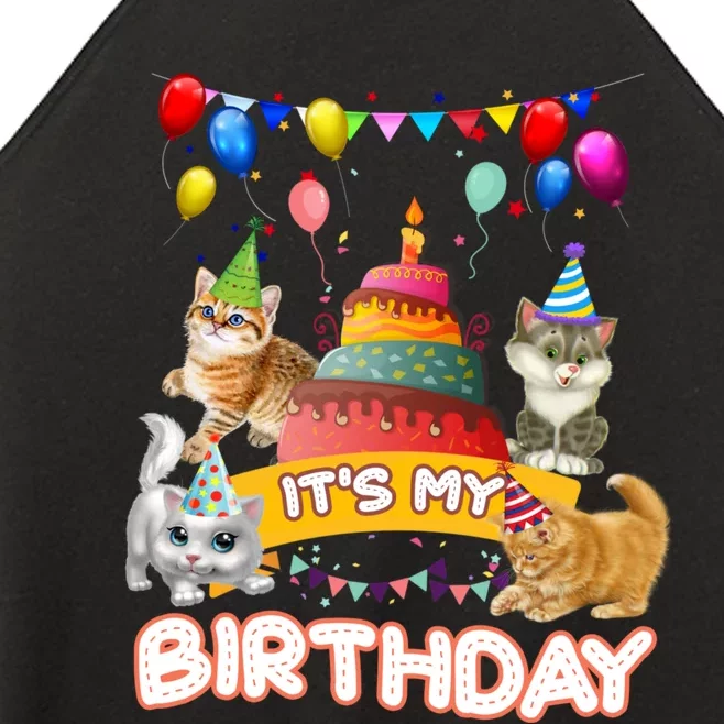 ItS My Birthday Cat And Kitten Party Day Women’s Perfect Tri Rocker Tank