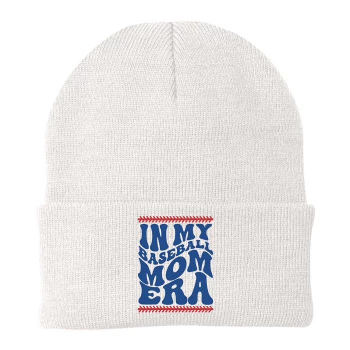 In My Baseball Mom Era Funny Family Mama Gifts Knit Cap Winter Beanie