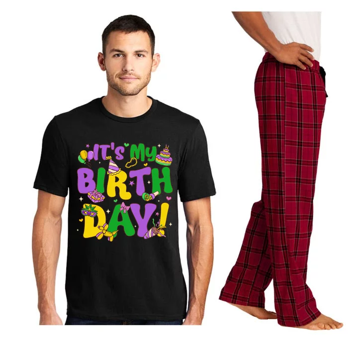 ItS My Birthday Mardi Gras Funny Bday Pajama Set