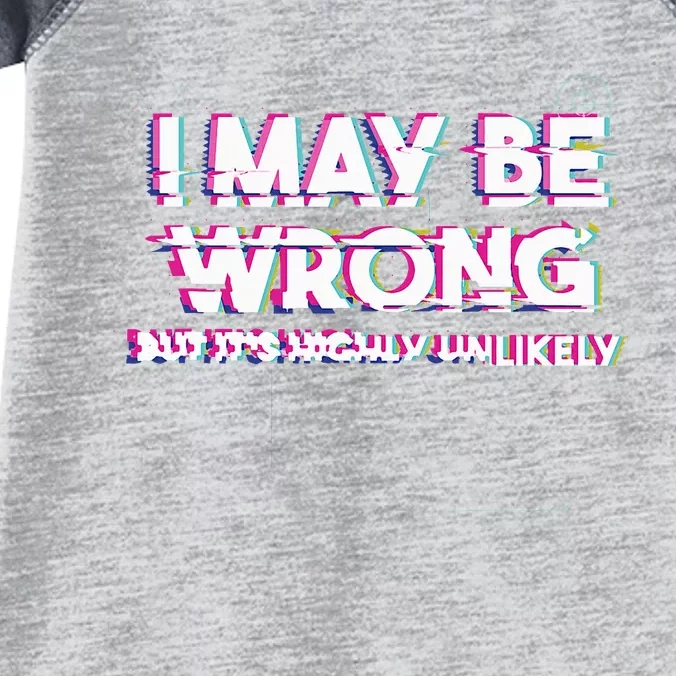 I May Be Wrong But Its Highly Unlikely Static Glitch Infant Baby Jersey Bodysuit