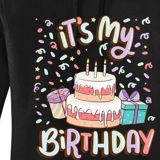 ItS My Birthday Cake Donut Confetti Women's Pullover Hoodie