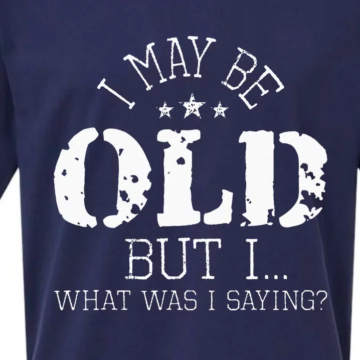 I May Be Old Old People Senior Citizen Retiree Old Age Sueded Cloud Jersey T-Shirt