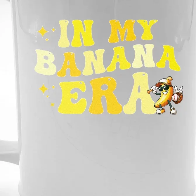 In My Banana Era Fruit Lover Baseball Player Front & Back Beer Stein