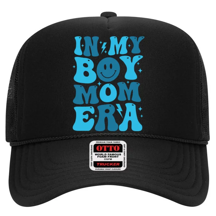 In My Boy Mom Era High Crown Mesh Trucker Hat