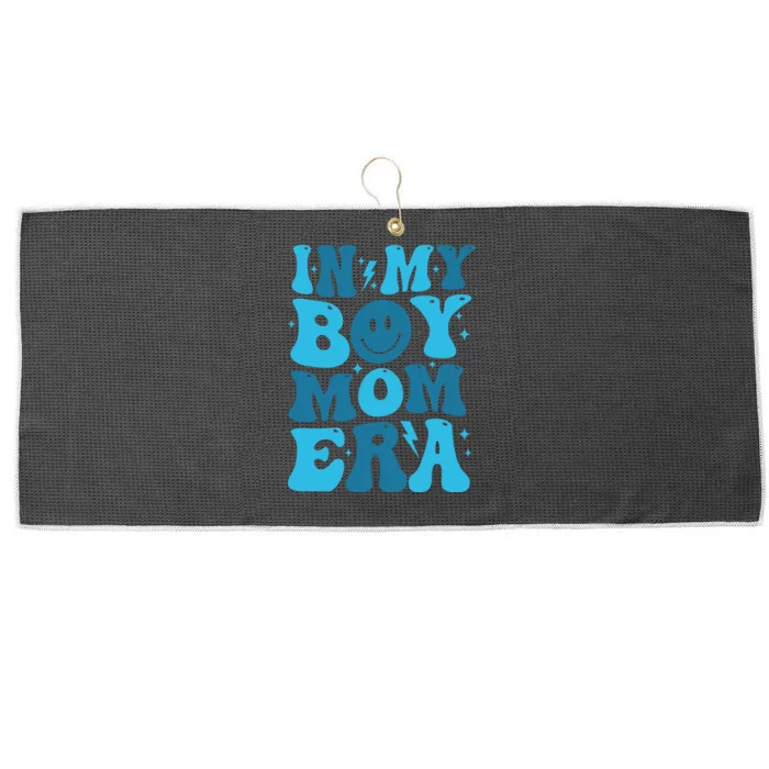 In My Boy Mom Era Large Microfiber Waffle Golf Towel