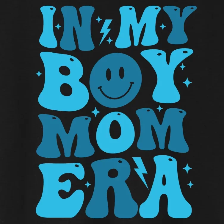 In My Boy Mom Era Women's Crop Top Tee