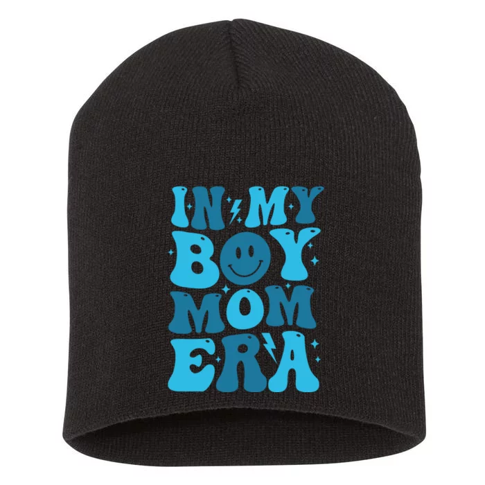 In My Boy Mom Era Short Acrylic Beanie