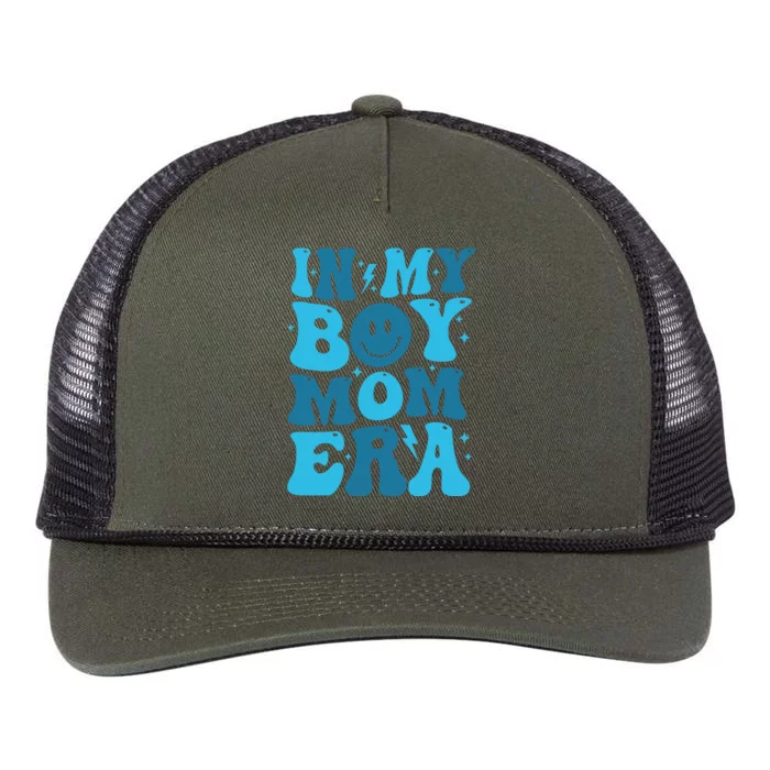 In My Boy Mom Era Retro Rope Trucker Hat Cap