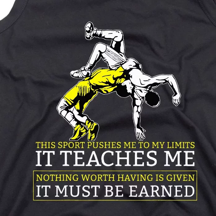 It Must Be Earned Wrestling Tank Top