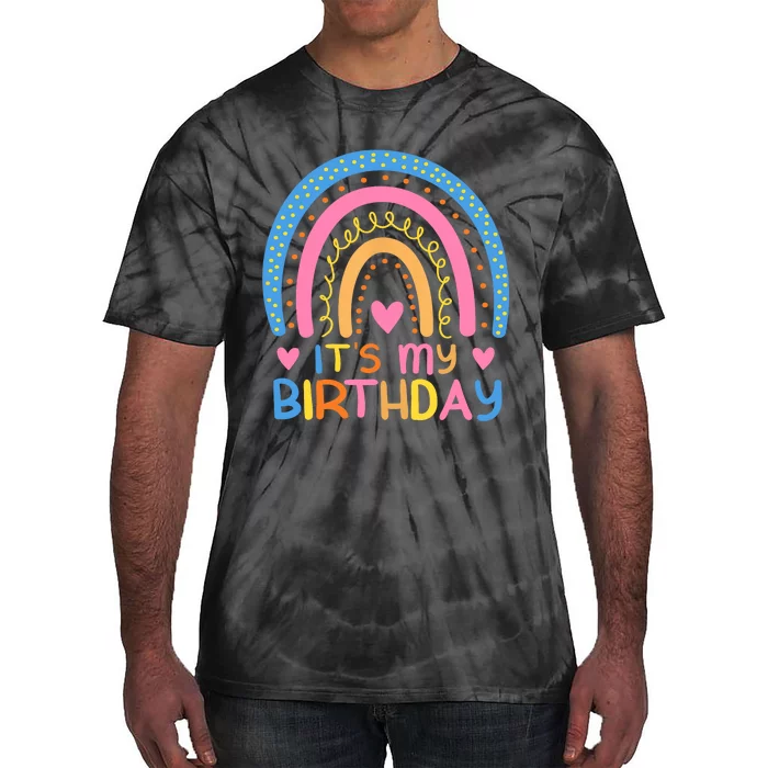 IT’S MY BIRTHDAY RAINBOW for Wo Teens Girl Gift Tie-Dye T-Shirt