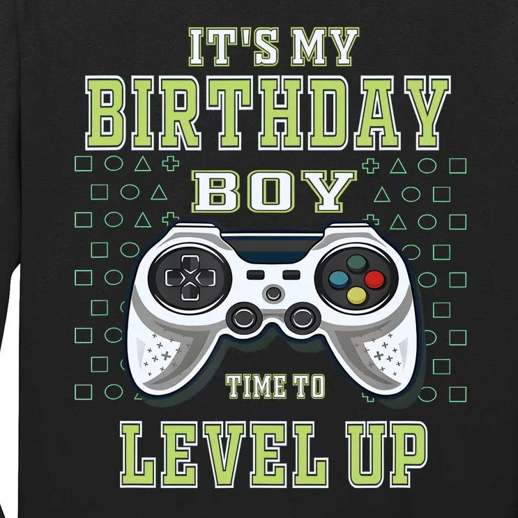 Its My Birthday Boy Time To Level Up Video Game Long Sleeve Shirt