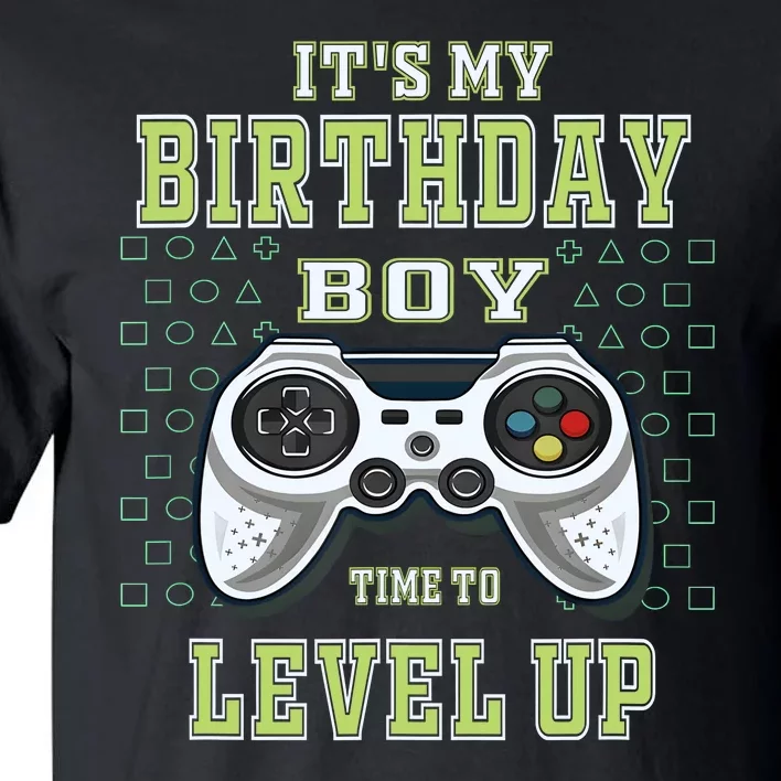 Its My Birthday Boy Time To Level Up Video Game Tall T-Shirt