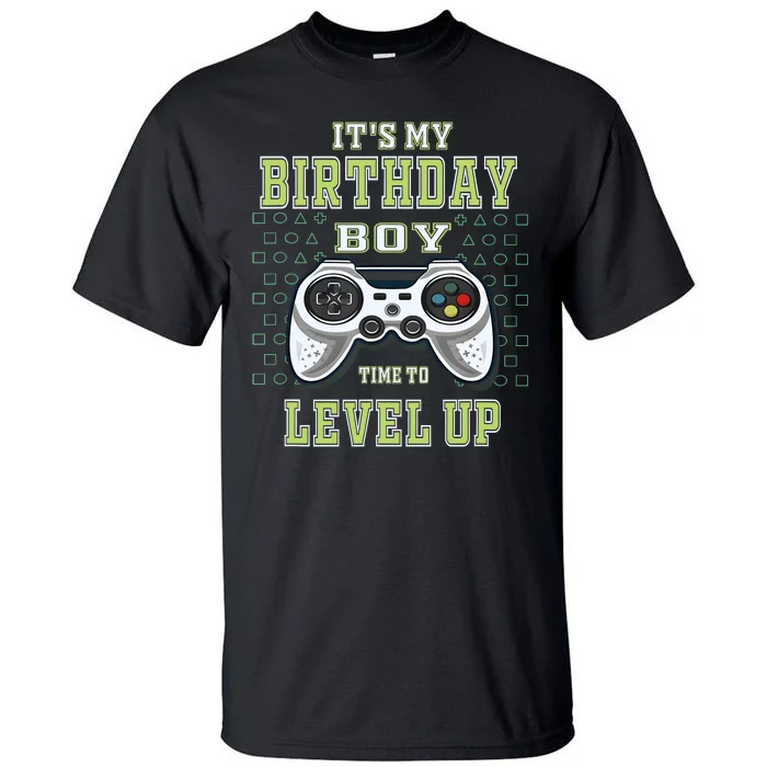 Its My Birthday Boy Time To Level Up Video Game Tall T-Shirt