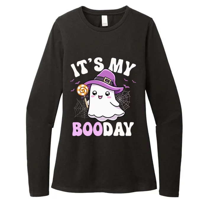 Its My Boo Day Cute Ghost Halloween Birthday Womens CVC Long Sleeve Shirt