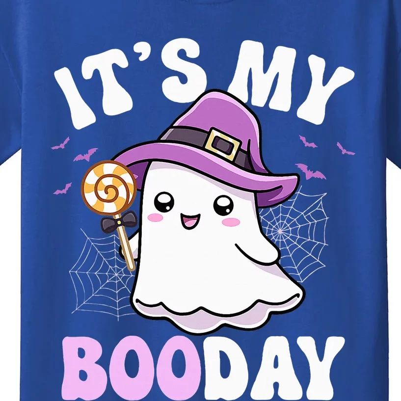 Its My Boo Day Cute Ghost Halloween Birthday Kids T-Shirt