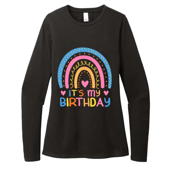 IT’S MY BIRTHDAY RAINBOW for Wo Teens Girl Gift Womens CVC Long Sleeve Shirt